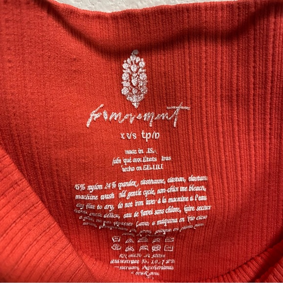 FP Movement By Free People High Waisted Seamless Leggings Coral XS/S GUC - Picture 3 of 13